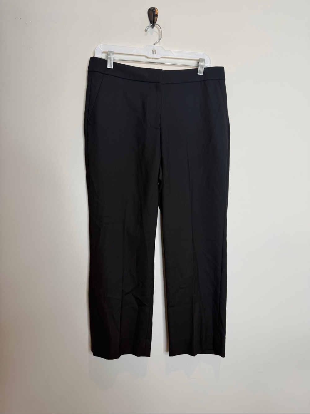 J.Crew Super 120s Wool Dress Pants Womens 10 Black Work Office Trouser Business